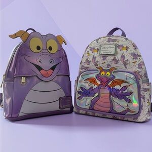 Disney Parks Figment Loungefly Backpack Set EPCOT Figment Bags